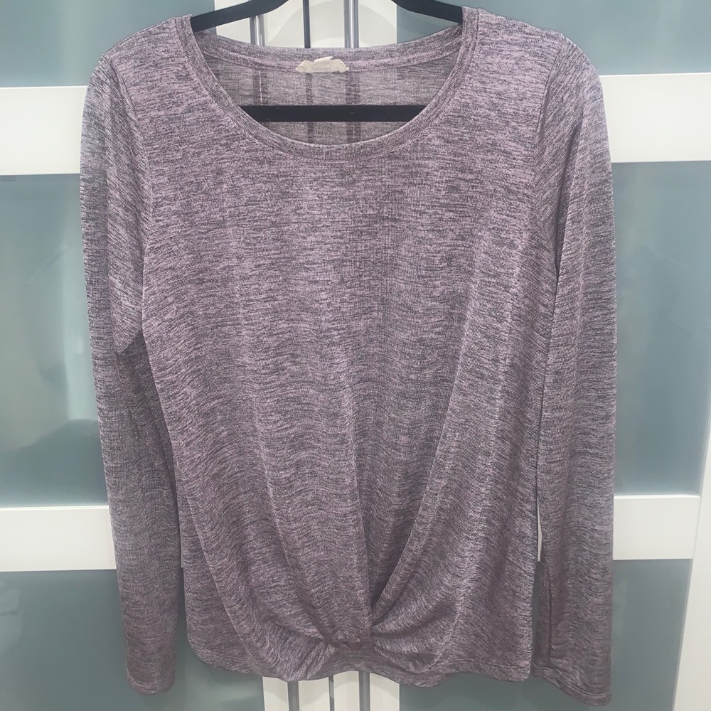 Long Sleeve Sheer Purple Jane and Delancey Shirt